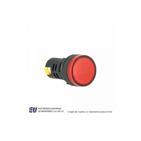 FOCO PILOTO ROJO 22MM 130V – AD16B-22DS-RED-120