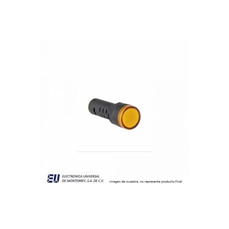 LED INDICADOR DE 16MM, AMARILLO  EN 120V – AD16B-16D-A/120V