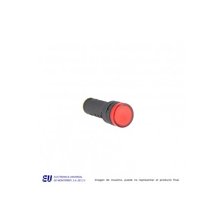 LED INDICADOR DE 16MM, ROJO EN 120V – AD16B-16D-120-R