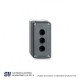 CAJA GRIS VACIA PAARA 3 BARRENOS TELEMEQ – XALD03
