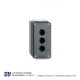 CAJA GRIS VACIA PAARA 3 BARRENOS TELEMEQ – XALD03