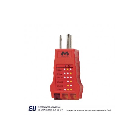 PROBADOR DE TOMACORRIENTE ST101 P/120VCA BLES – MW ST-101